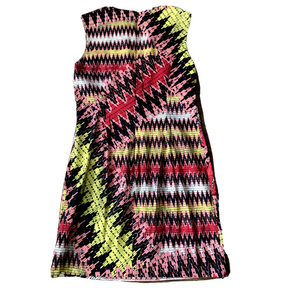 French Connection Dress Womens Size 10 Sleeveless Colorful Artsy Sheath Dress - Picture 7 of 12